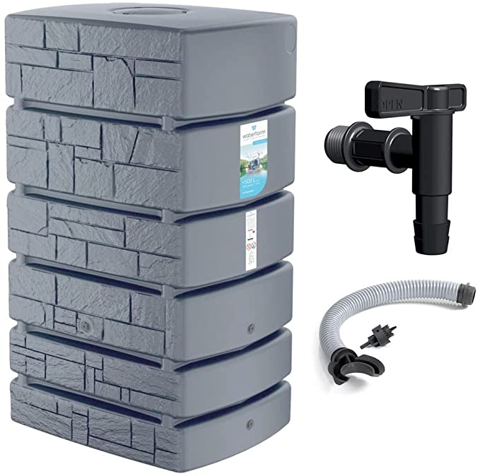 2025 2025 Regenwassertank Tower Stone, Regentonne 350-500L