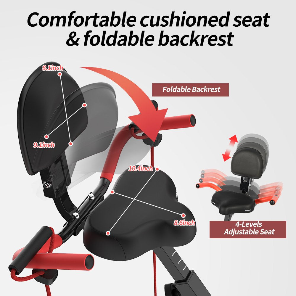 2025 Pooboo 3 In 1 Faltbare Heimtrainer Indoor Cycling Bike Workout 300Lb