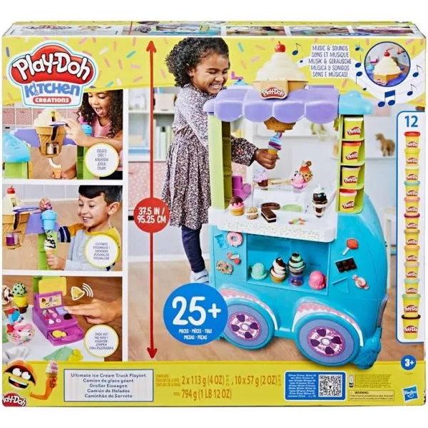2025 Hasbro HSBF1039 Play-Doh Ultimatives Eiswagen-Spielset, mehrfarbig