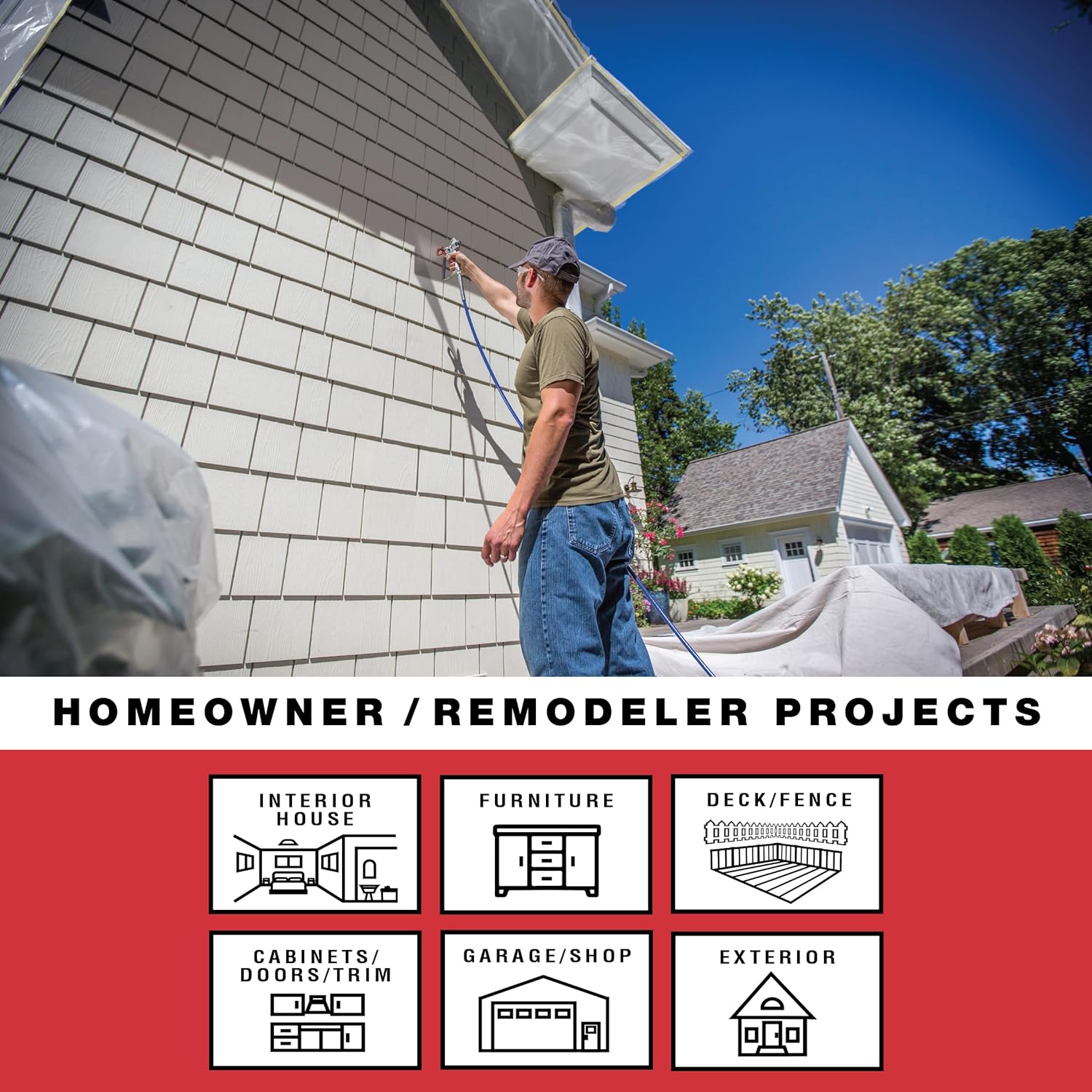 2025 Graco Magnum 262805 X7 Cart Airless-Farbspritzgerät, grau