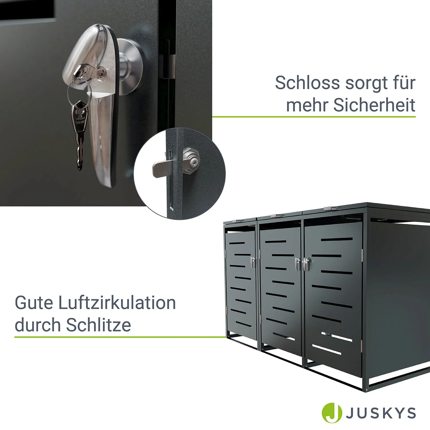 2025 Metall Mülltonnenbox Arel