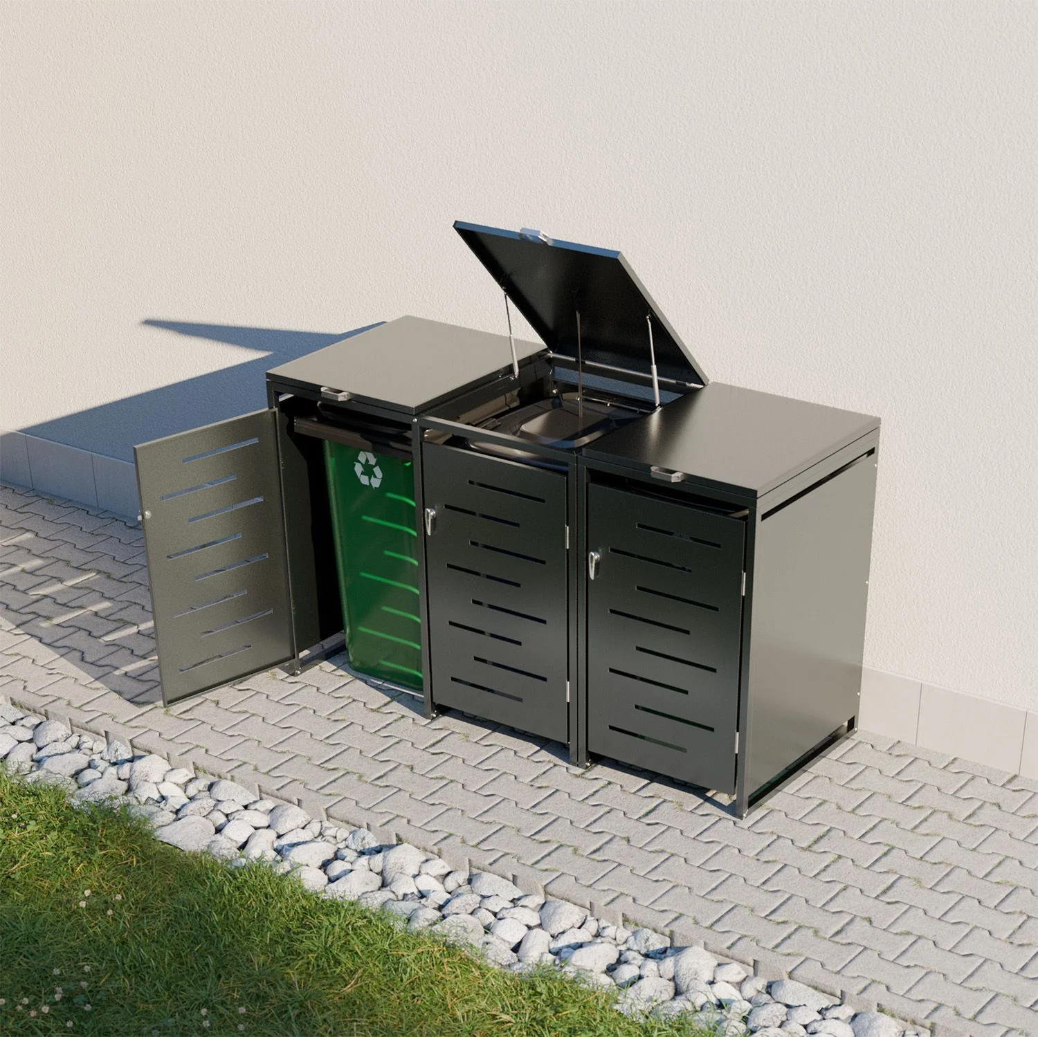 2025 Metall Mülltonnenbox Arel