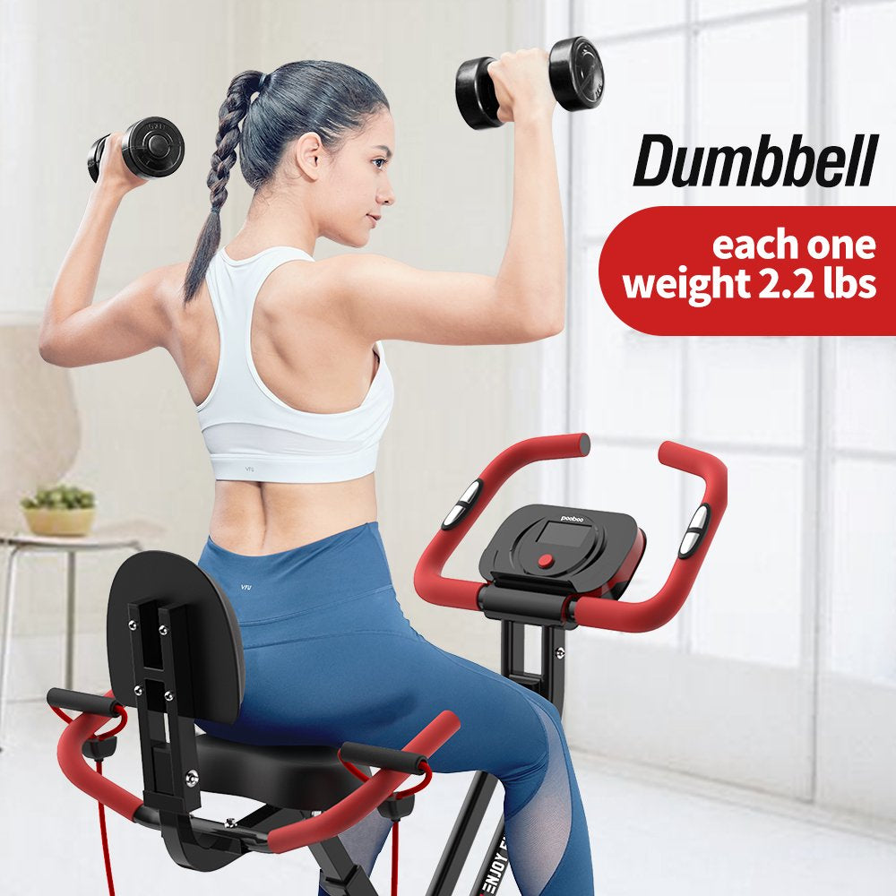 2025 Pooboo 3 In 1 Faltbare Heimtrainer Indoor Cycling Bike Workout 300Lb