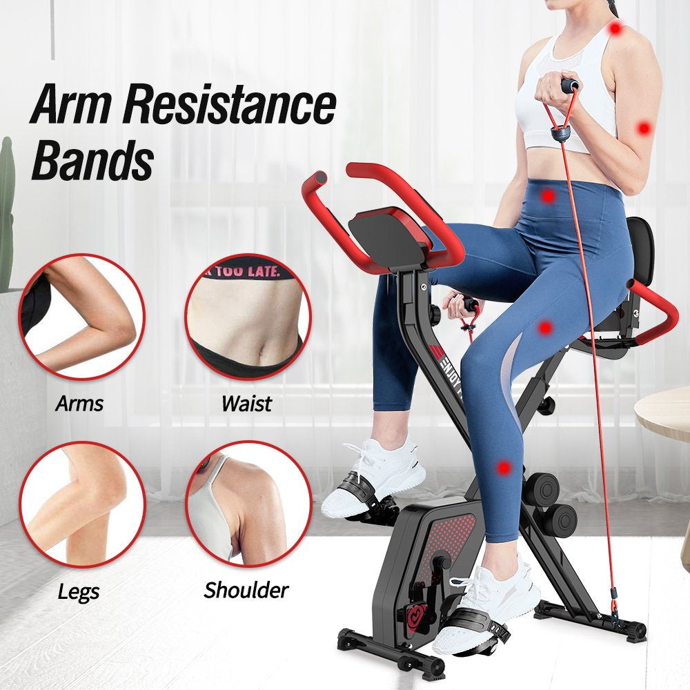 2025 Pooboo 3 In 1 Faltbare Heimtrainer Indoor Cycling Bike Workout 300Lb