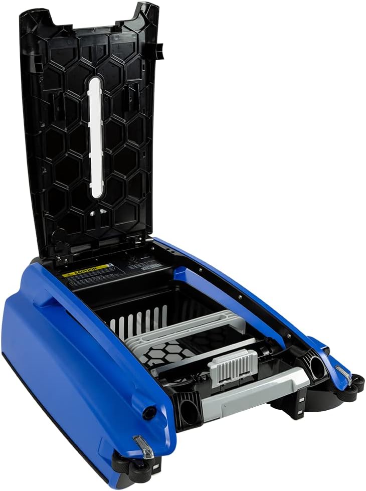 2025 Solarbetriebener automatischer Roboter-Skimmer-Reiniger für Pools mit 30 Stunden kontinuierlicher Reinigungsleistung durch Akkubetrieb und überarbeiteten, salz- und chlortoleranten Twin-Motoren (weiß)