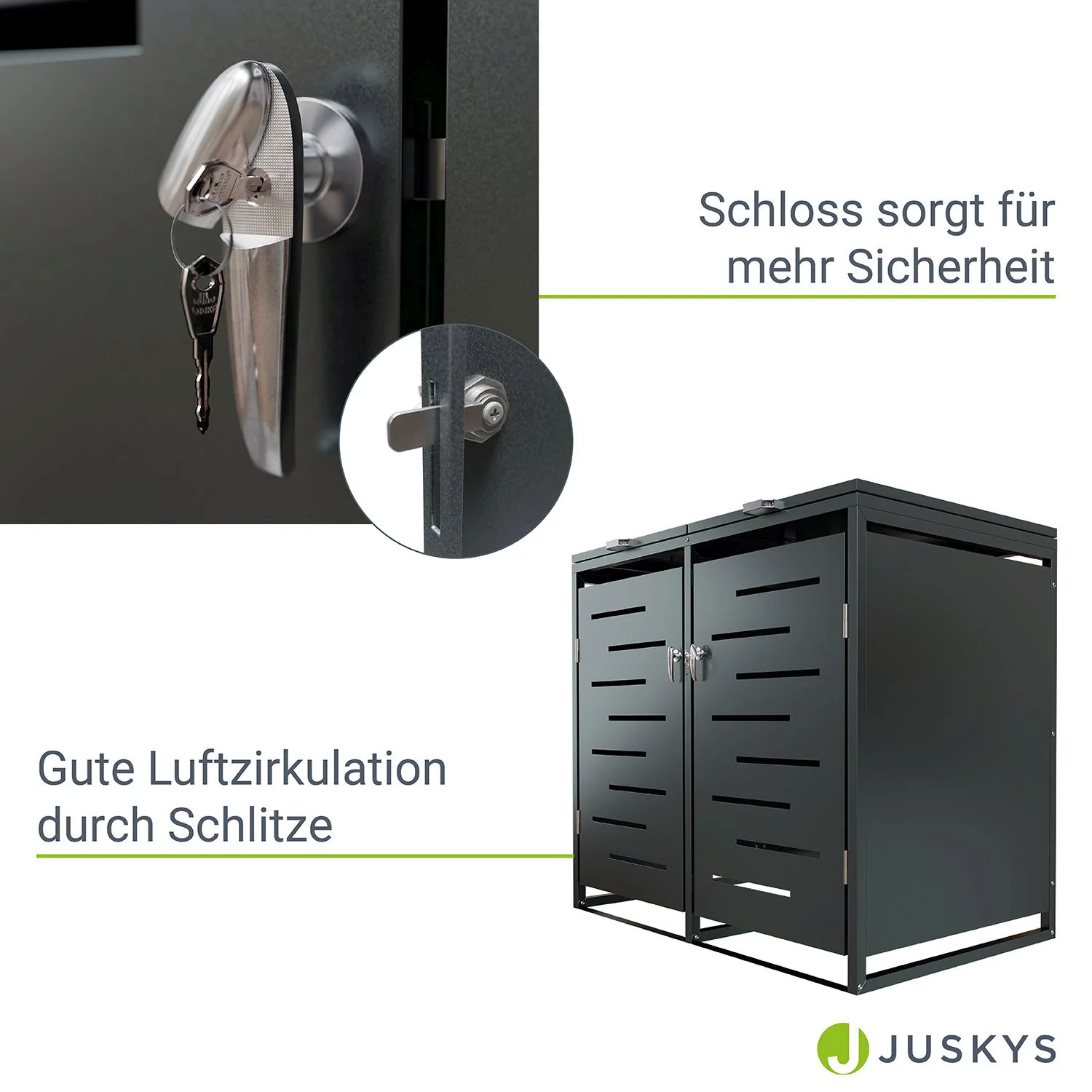 2025 Metall Mülltonnenbox Arel