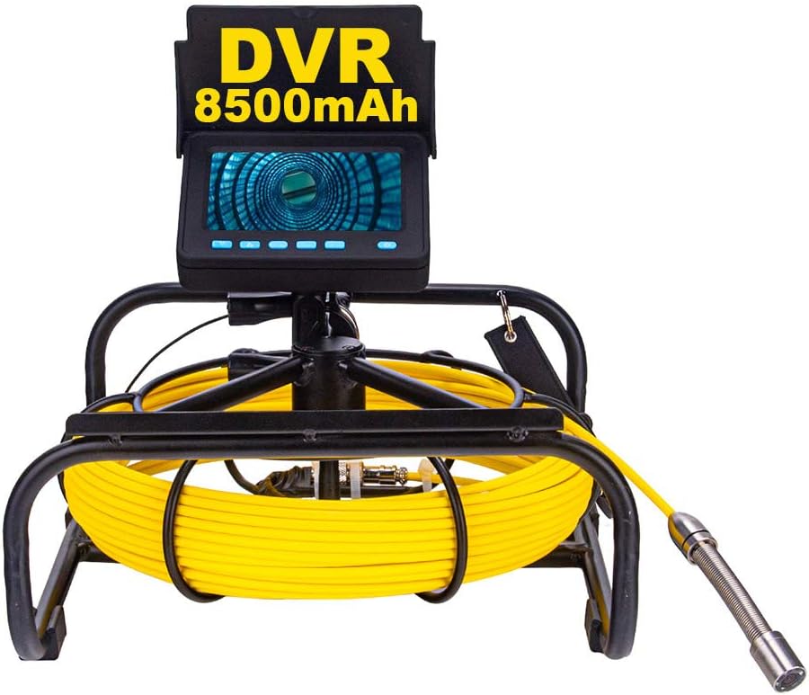 2025 Kanalkamera 100 Fuß, SYANSPAN 17 mm kältebeständige Rohrinspektionskamera, 16 GB DVR-Videoaufzeichnungs-Endoskop mit LED-Leuchten für Klempner, Hausbesitzer (16 GB DVR, 100 Fuß/30 m)