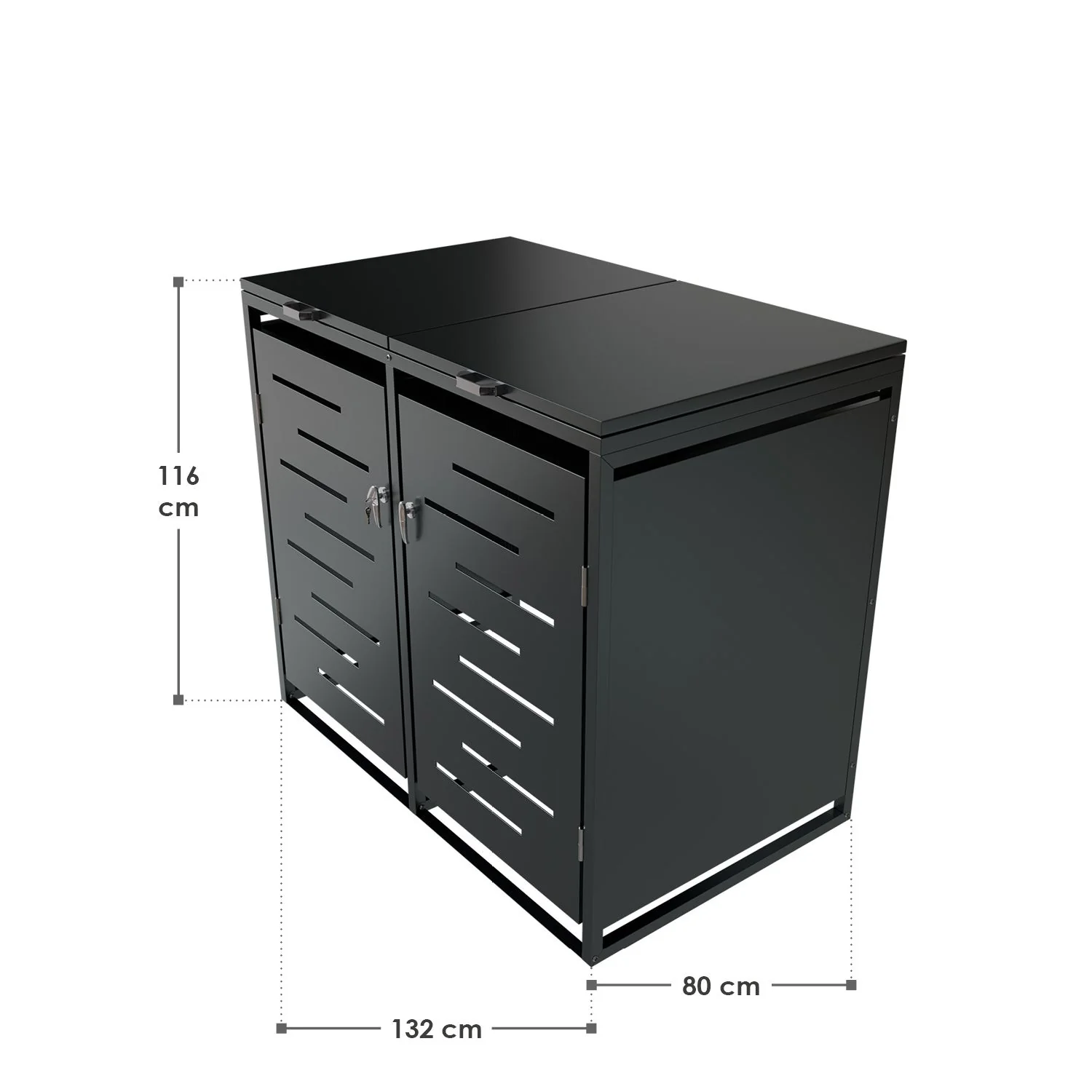 2025 Metall Mülltonnenbox Arel