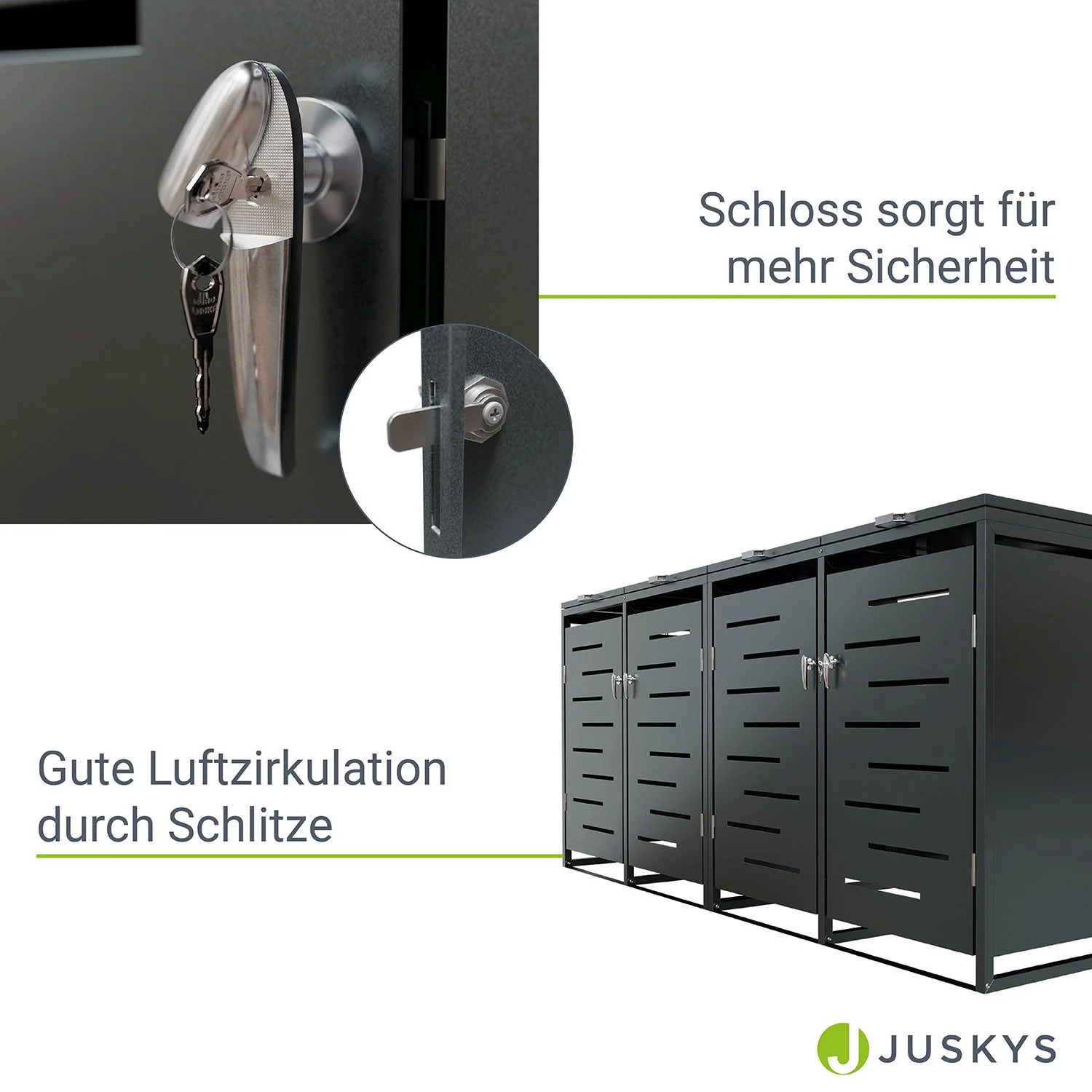 2025 Metall Mülltonnenbox Arel