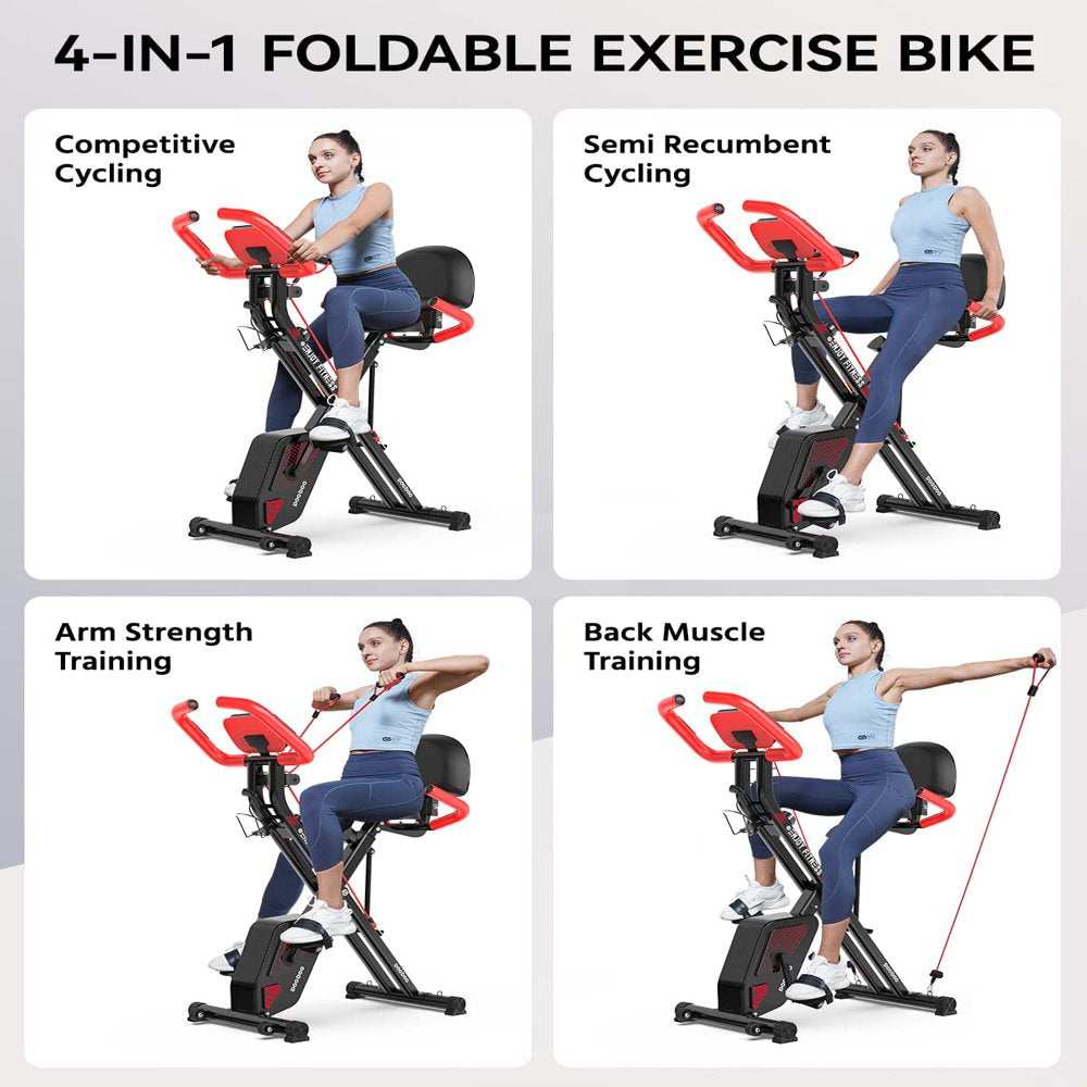 2025 Pooboo 3 In 1 Faltbare Heimtrainer Indoor Cycling Bike Workout 300Lb