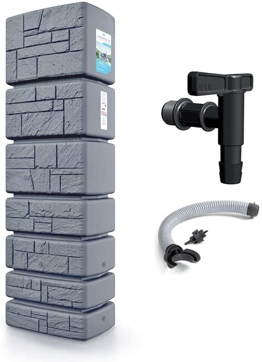 2025 2025 Regenwassertank Tower Stone, Regentonne 350-500L