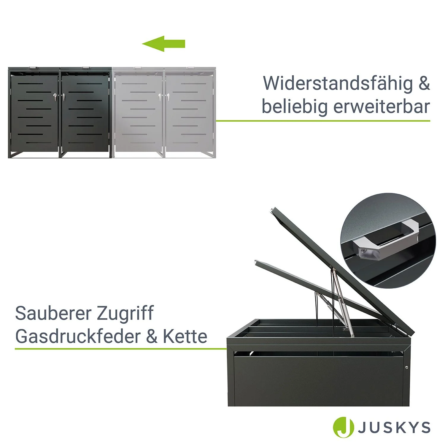 2025 Metall Mülltonnenbox Arel