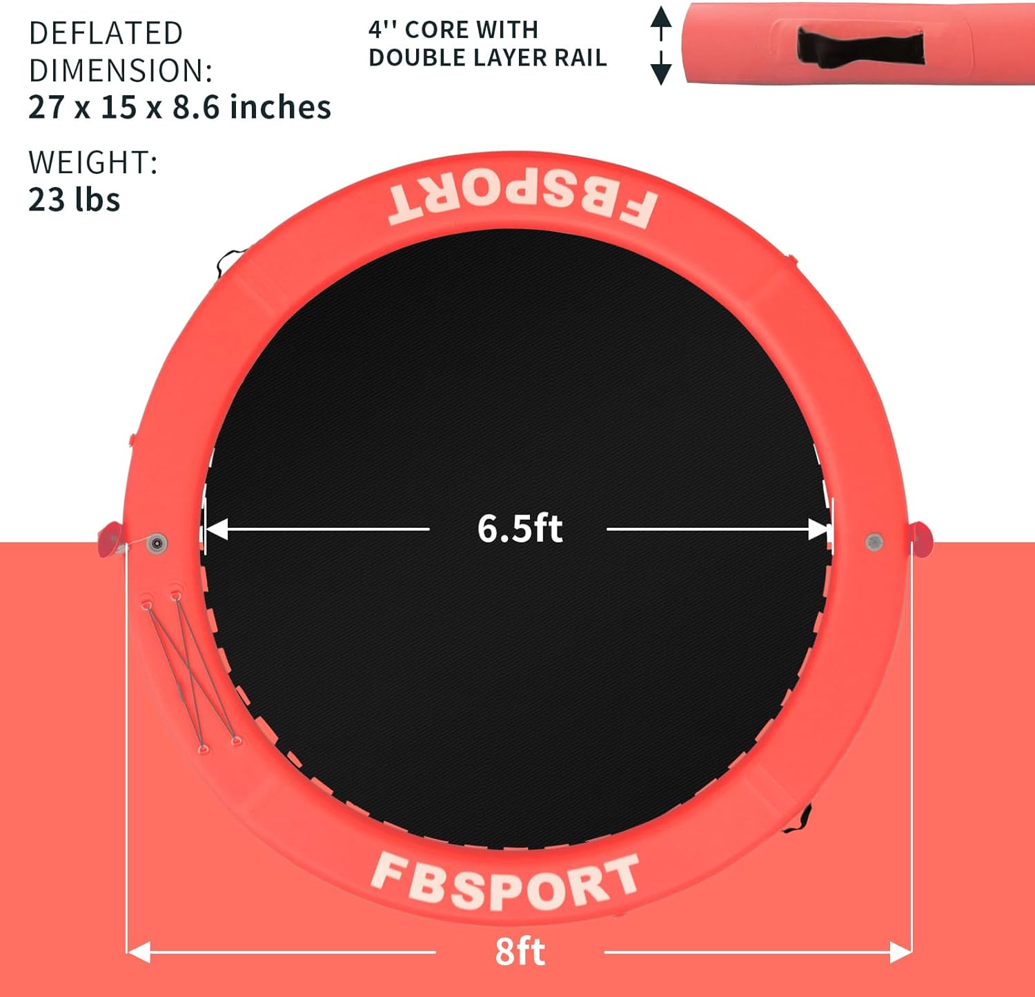 2025 Aufblasbares Dock, schwimmende Plattform, 2,44 m aufblasbares Wasserhängematten-Schwimmdeck für See mit Getränkehalter, runder Schwimmring, Schwimmfloß, Liegeinsel, Plattformpolster
