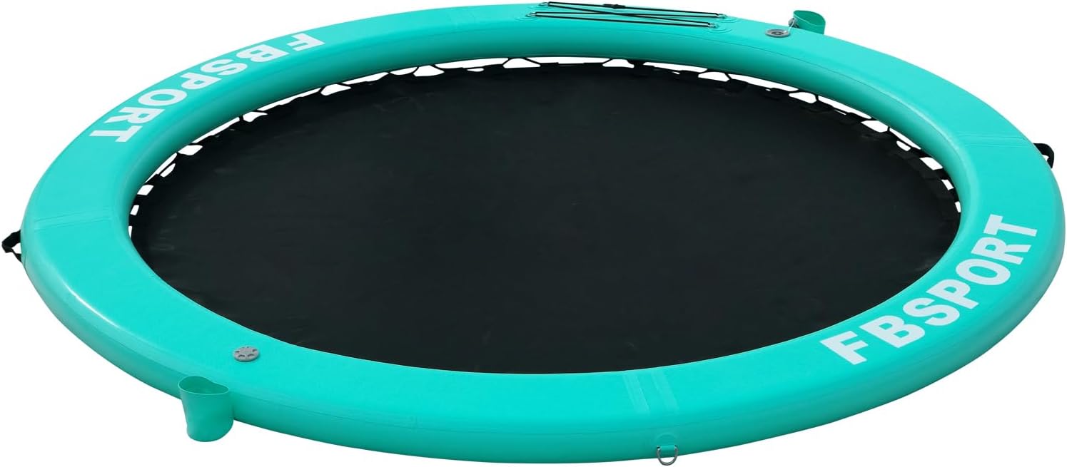 2025 Aufblasbares Dock, schwimmende Plattform, 2,44 m aufblasbares Wasserhängematten-Schwimmdeck für See mit Getränkehalter, runder Schwimmring, Schwimmfloß, Liegeinsel, Plattformpolster