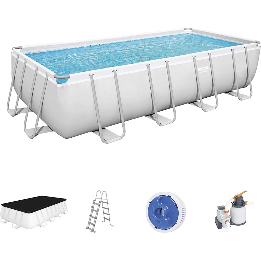 2025 Power Steel Frame Pool 549x274x122cm eckig 56466