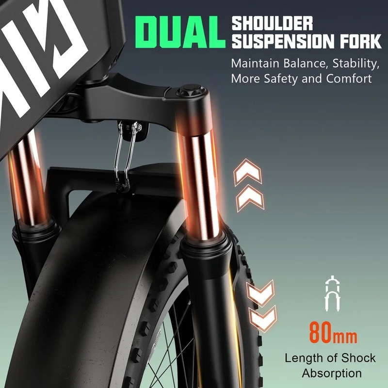 2025 TST Electric Bike, 4.0 Fat Tire Foldable Ebike, 48V 13Ah Batterie, 750W Electric Commuter Bicycle mit LCD, 20“ One-Step Folding Electric City Bike für Männer Frauen, Schwarz