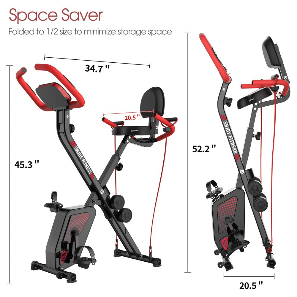2025 Pooboo 3 In 1 Faltbare Heimtrainer Indoor Cycling Bike Workout 300Lb